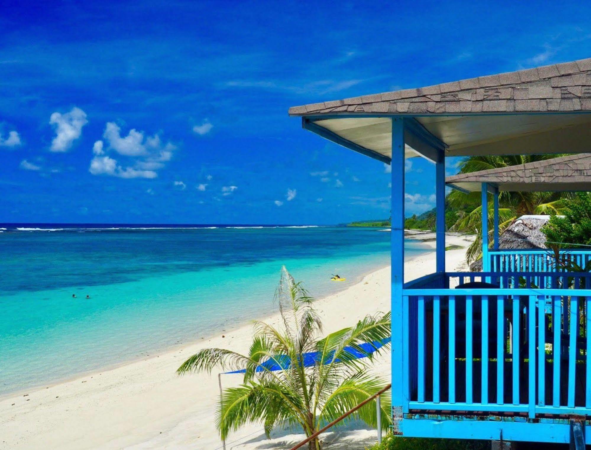 Litia Sini Beach Fales Lalomanu Exterior photo